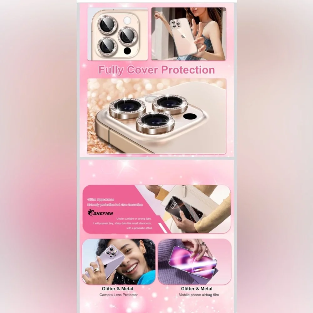 Pink Tempered Glass Screen Protector - Picture 4 of 6